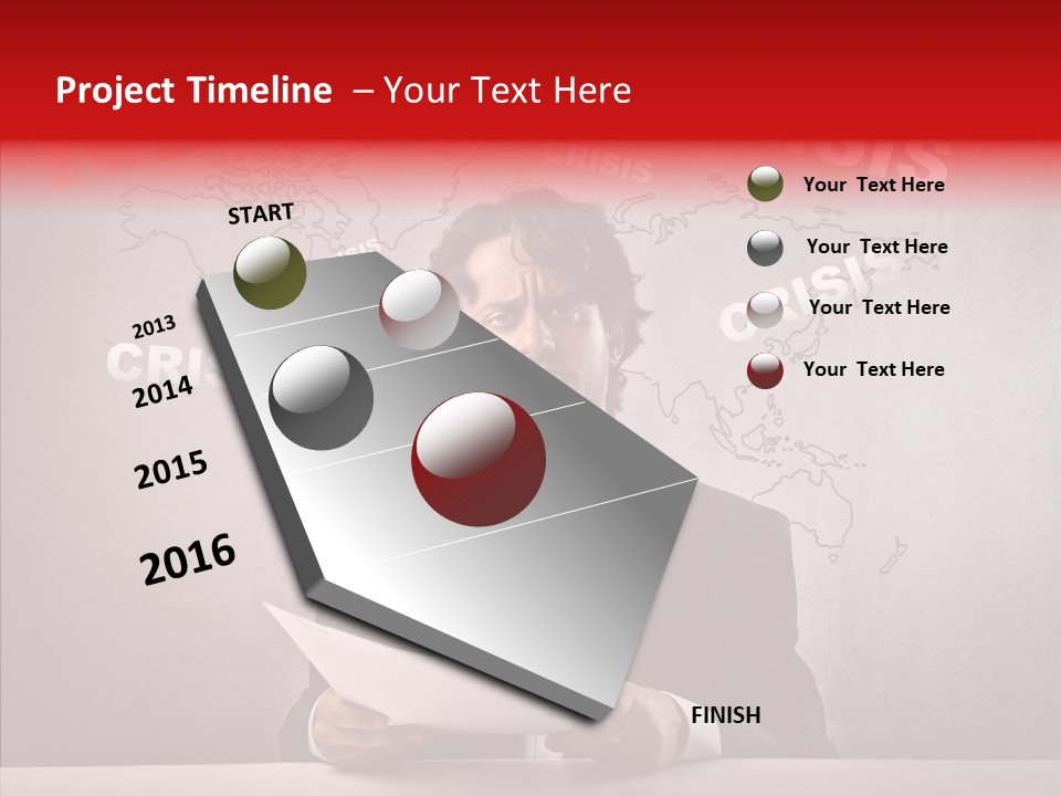 Man Pressman Crisis PowerPoint Template