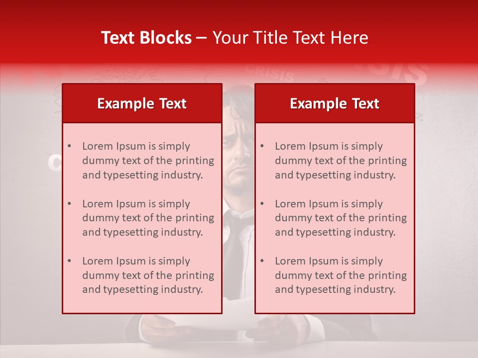 Man Pressman Crisis PowerPoint Template