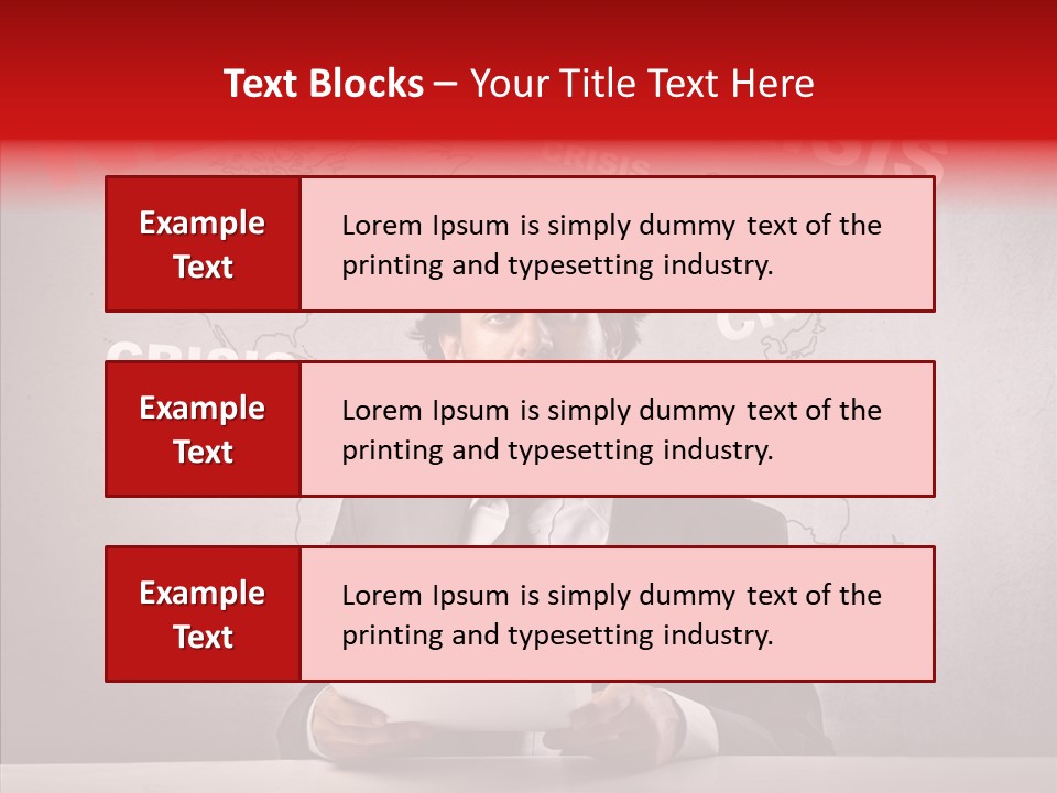 Man Pressman Crisis PowerPoint Template