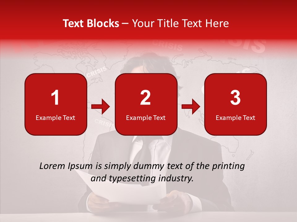 Man Pressman Crisis PowerPoint Template