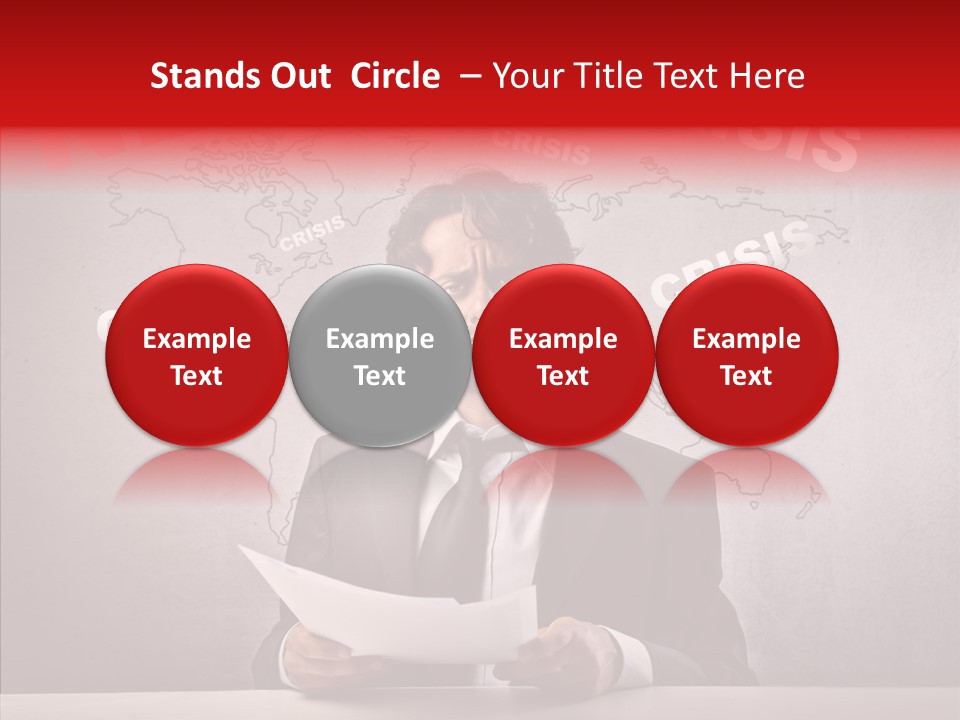 Man Pressman Crisis PowerPoint Template