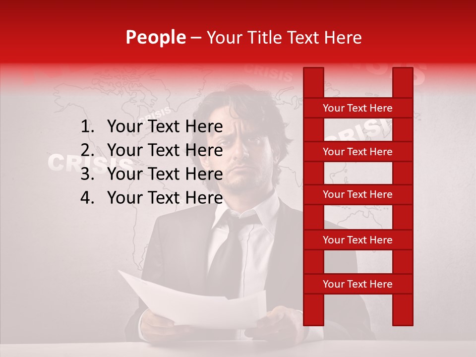 Man Pressman Crisis PowerPoint Template