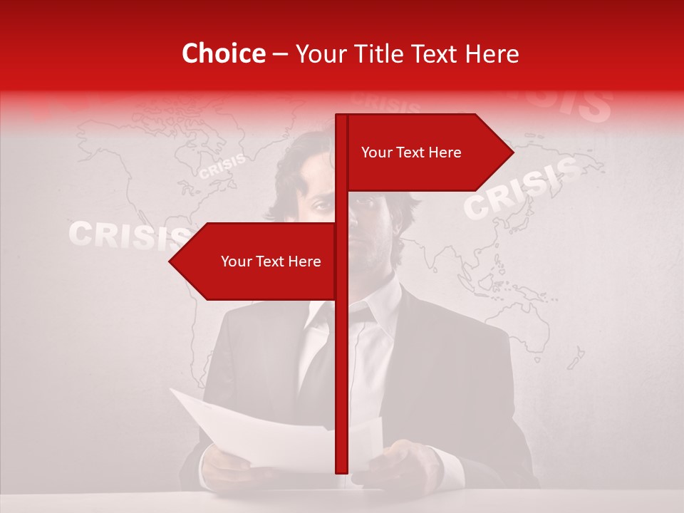 Man Pressman Crisis PowerPoint Template