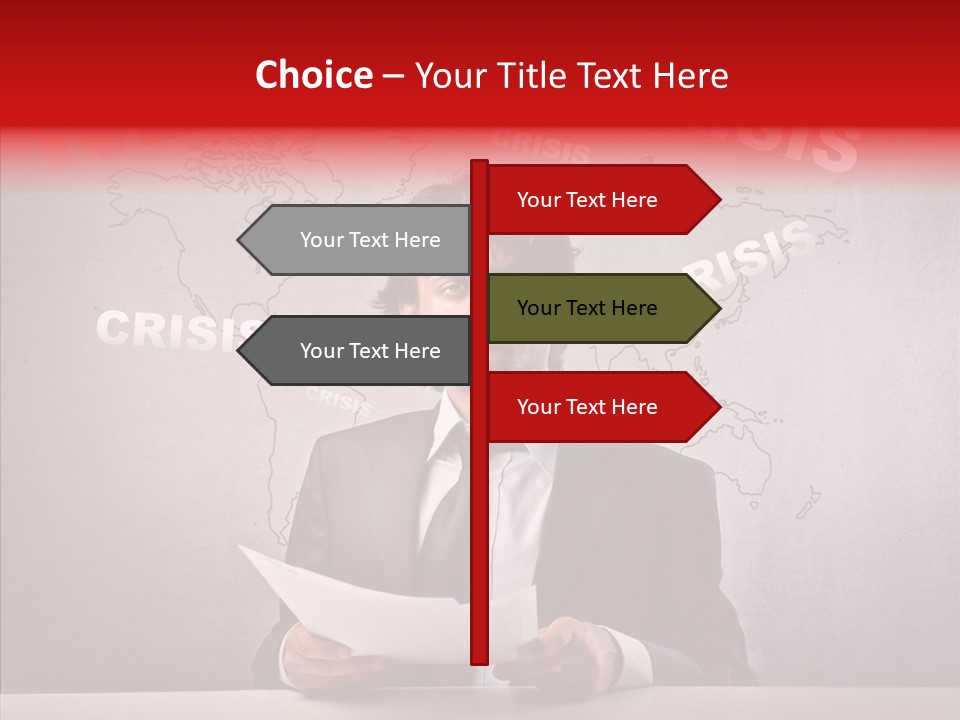 Man Pressman Crisis PowerPoint Template
