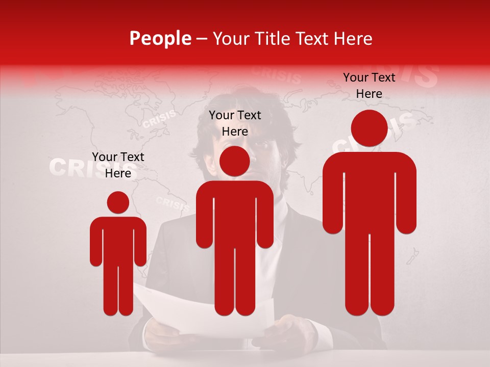 Man Pressman Crisis PowerPoint Template
