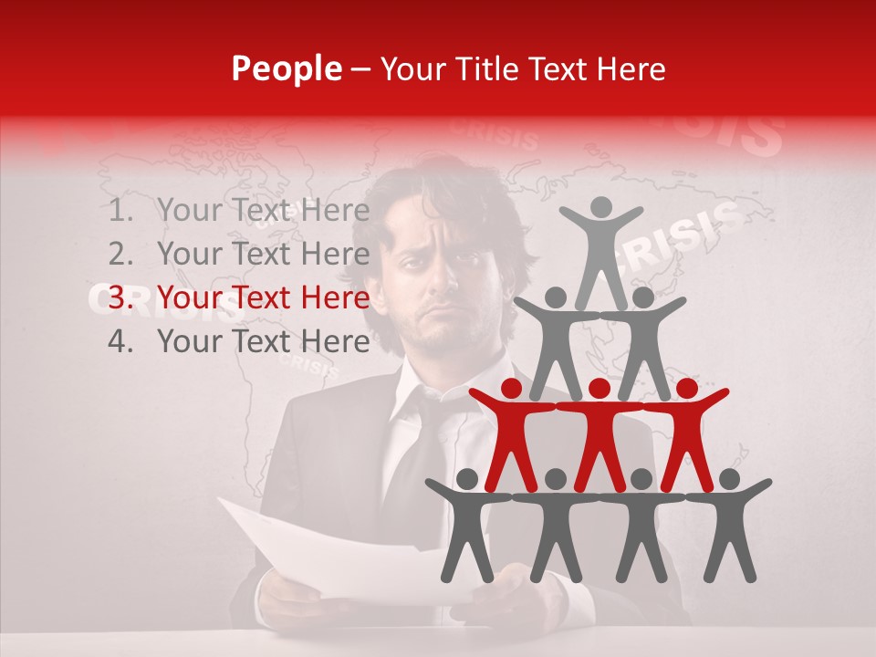 Man Pressman Crisis PowerPoint Template