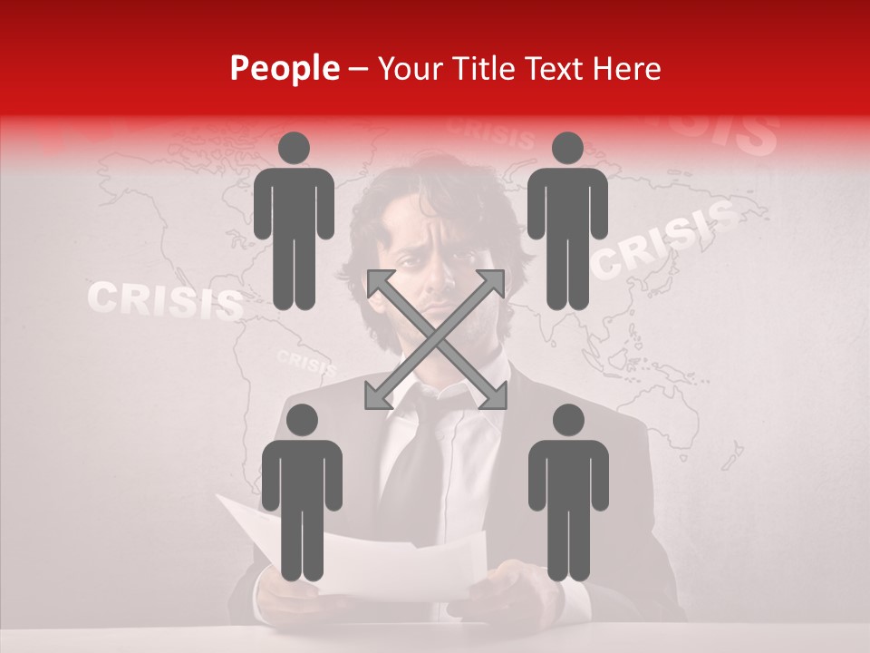 Man Pressman Crisis PowerPoint Template