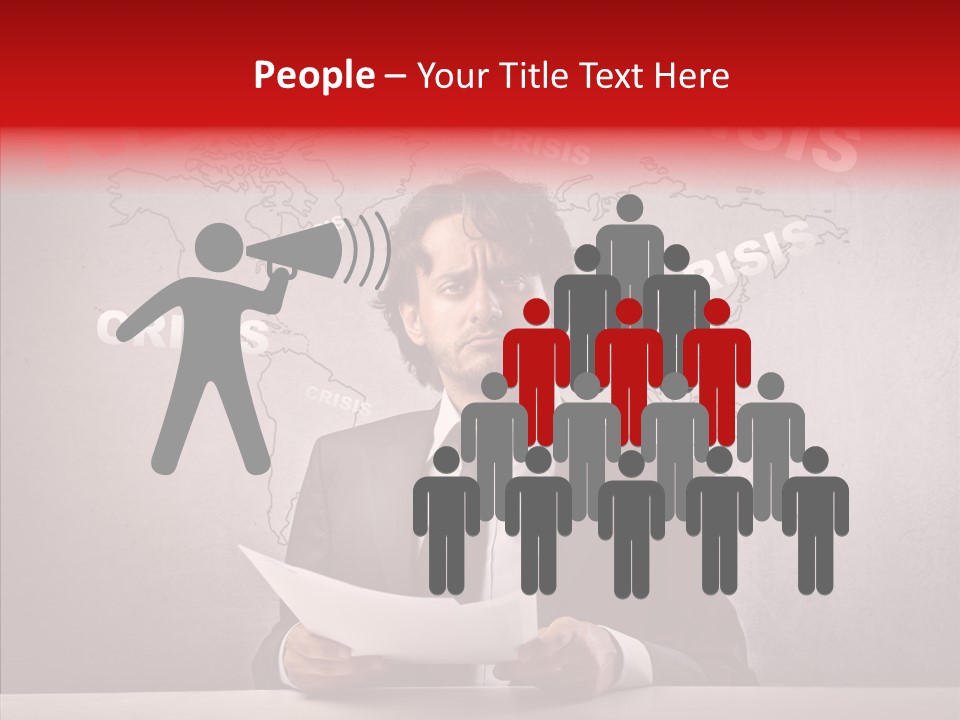 Man Pressman Crisis PowerPoint Template