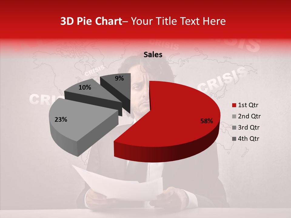 Man Pressman Crisis PowerPoint Template