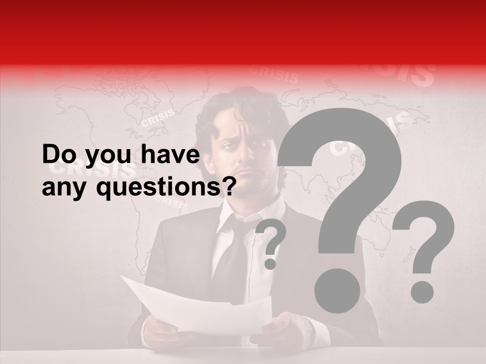 Man Pressman Crisis PowerPoint Template