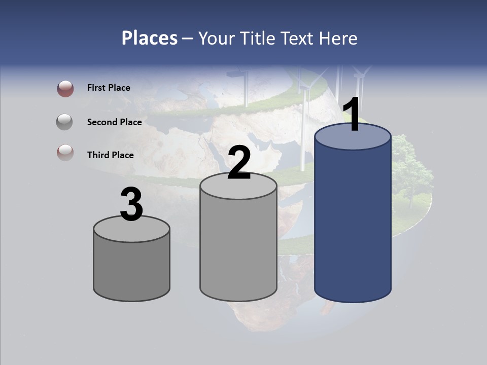 Engineering Evening Turbine PowerPoint Template