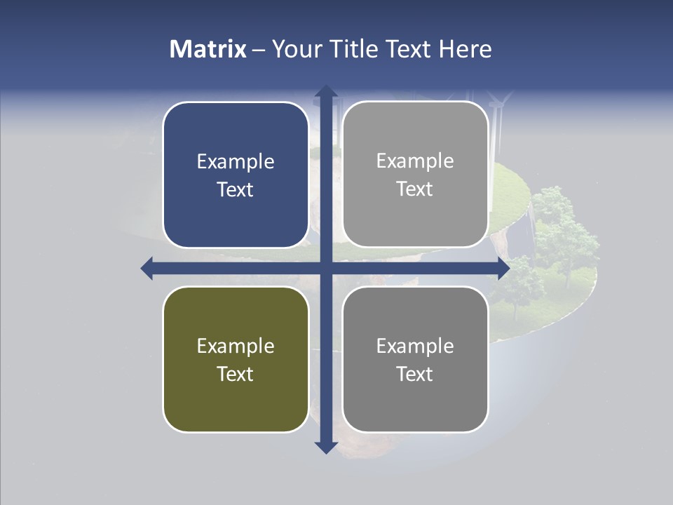 Engineering Evening Turbine PowerPoint Template
