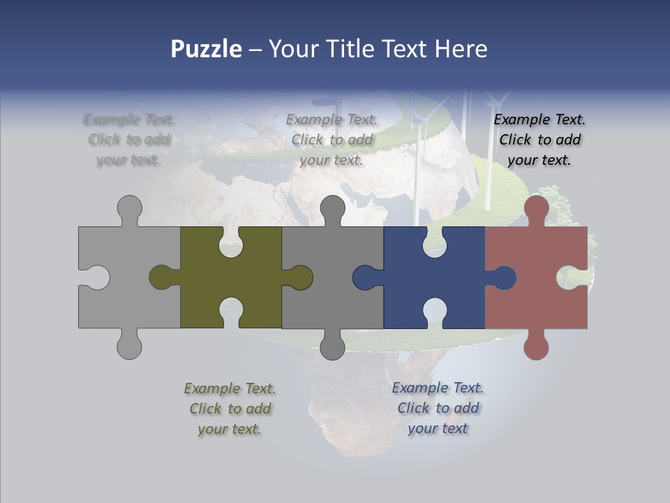 Engineering Evening Turbine PowerPoint Template