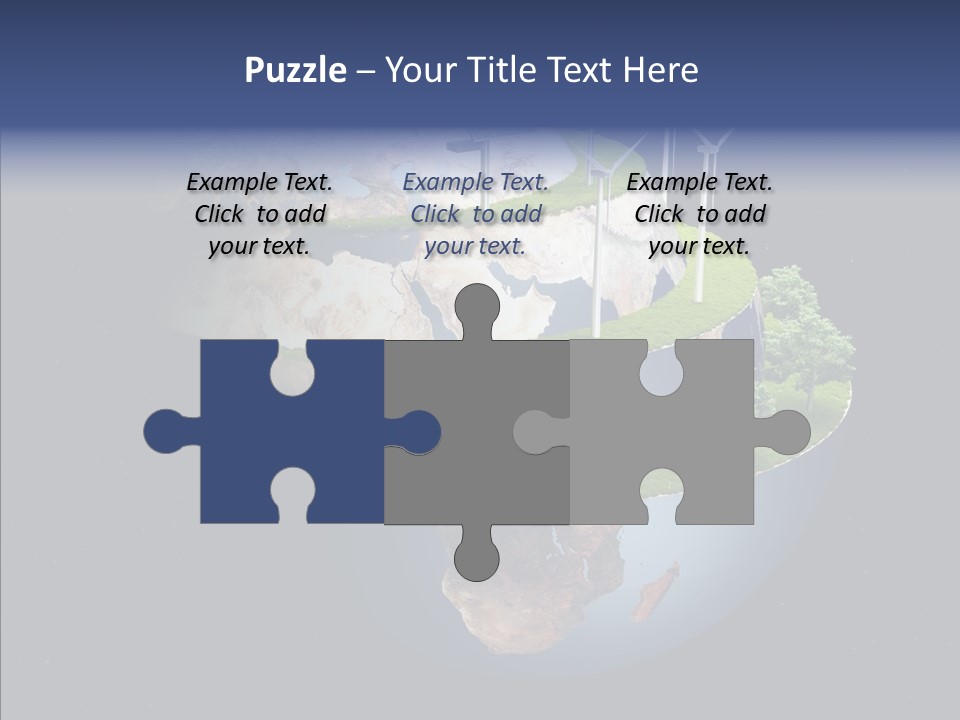 Engineering Evening Turbine PowerPoint Template