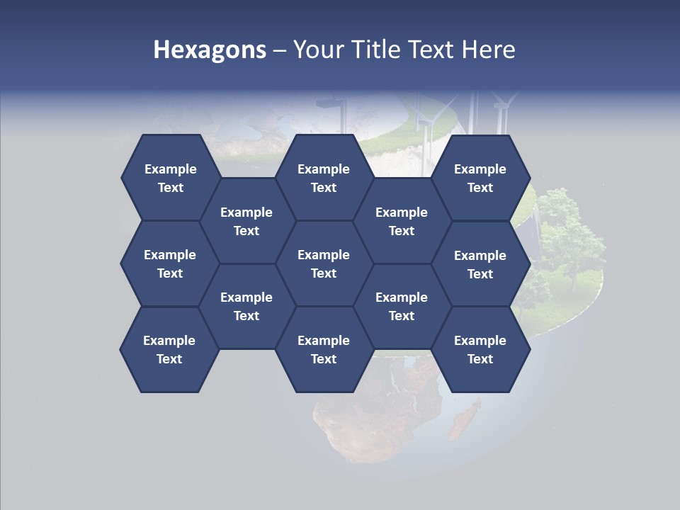 Engineering Evening Turbine PowerPoint Template