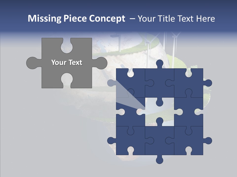 Engineering Evening Turbine PowerPoint Template