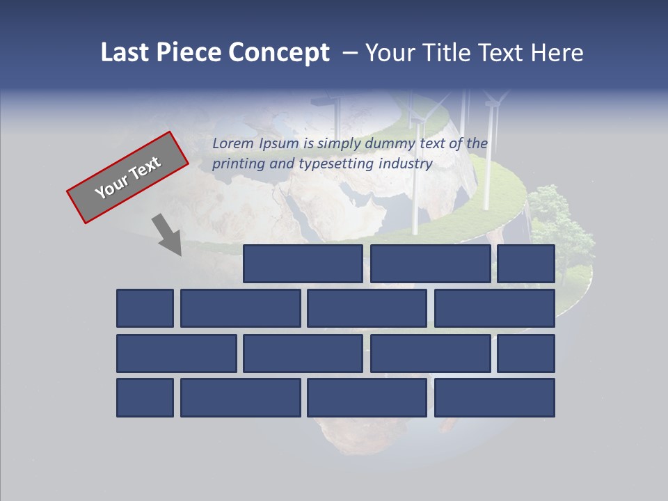 Engineering Evening Turbine PowerPoint Template
