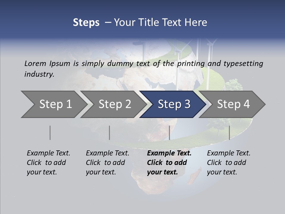 Engineering Evening Turbine PowerPoint Template