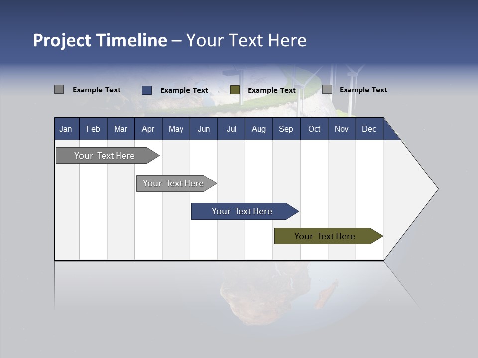 Engineering Evening Turbine PowerPoint Template