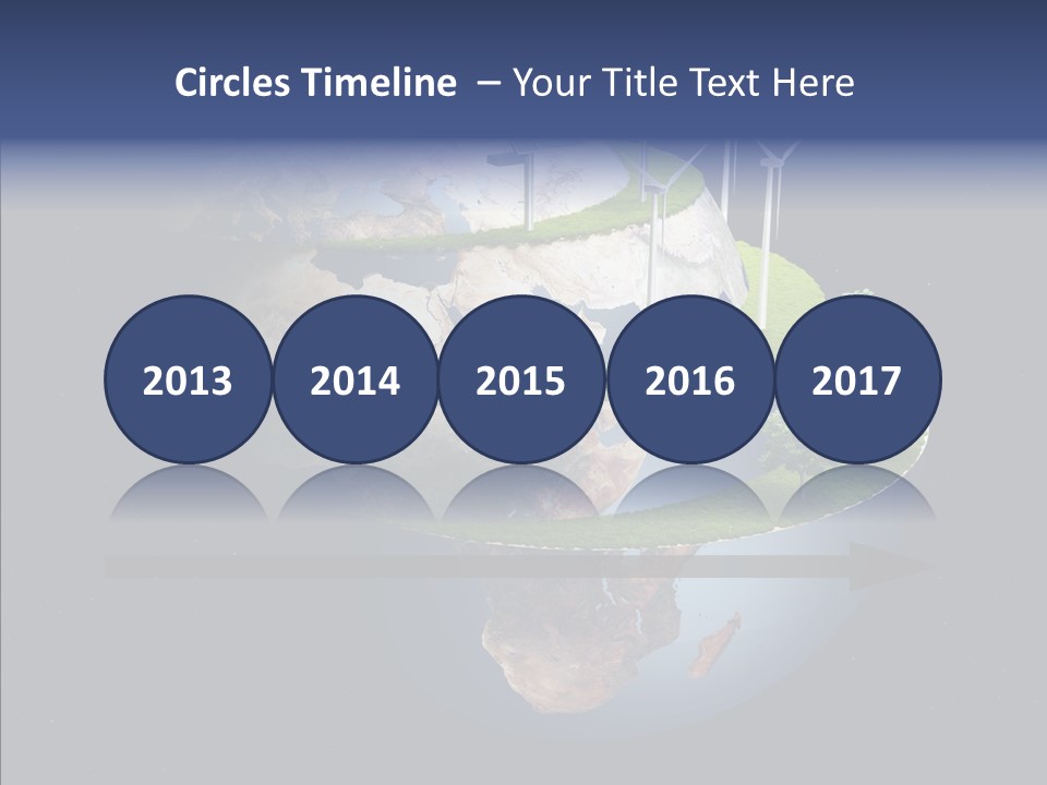 Engineering Evening Turbine PowerPoint Template