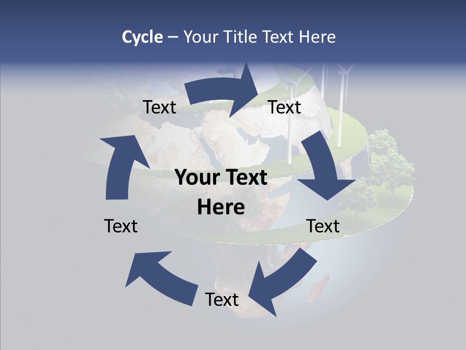 Engineering Evening Turbine PowerPoint Template