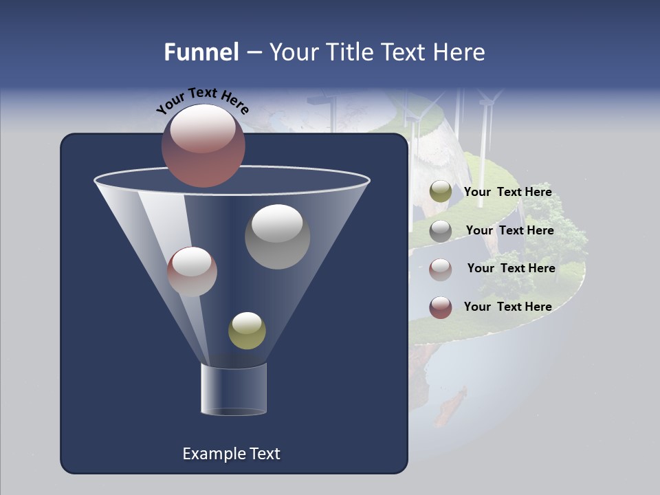 Engineering Evening Turbine PowerPoint Template