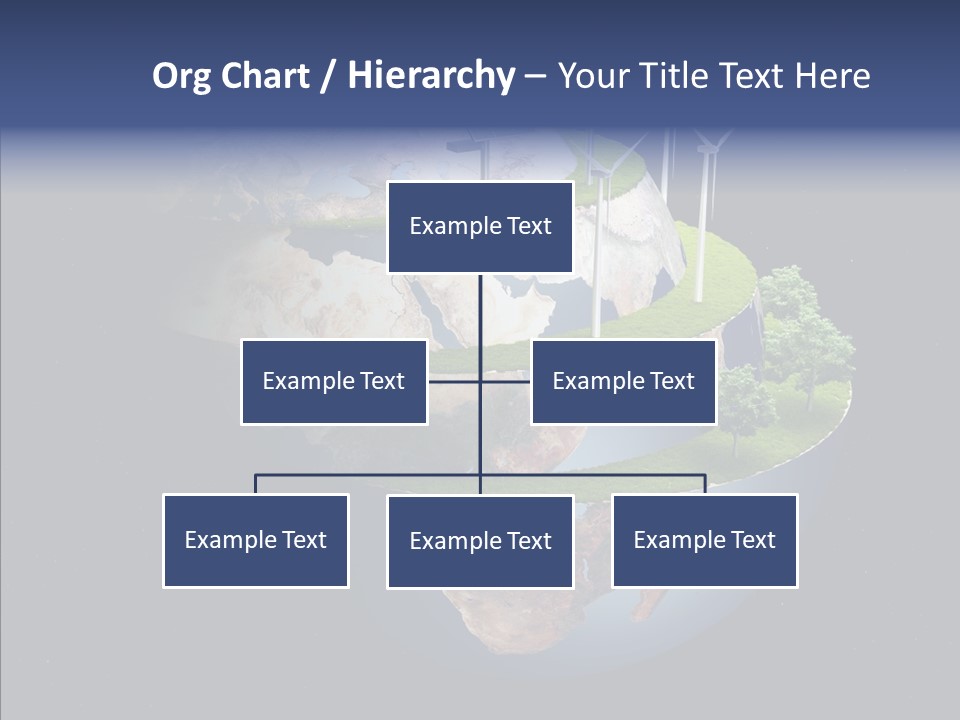 Engineering Evening Turbine PowerPoint Template