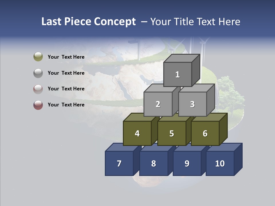 Engineering Evening Turbine PowerPoint Template
