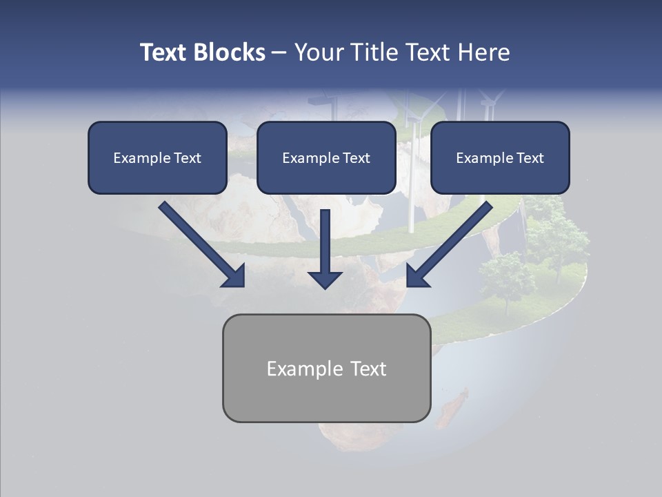 Engineering Evening Turbine PowerPoint Template