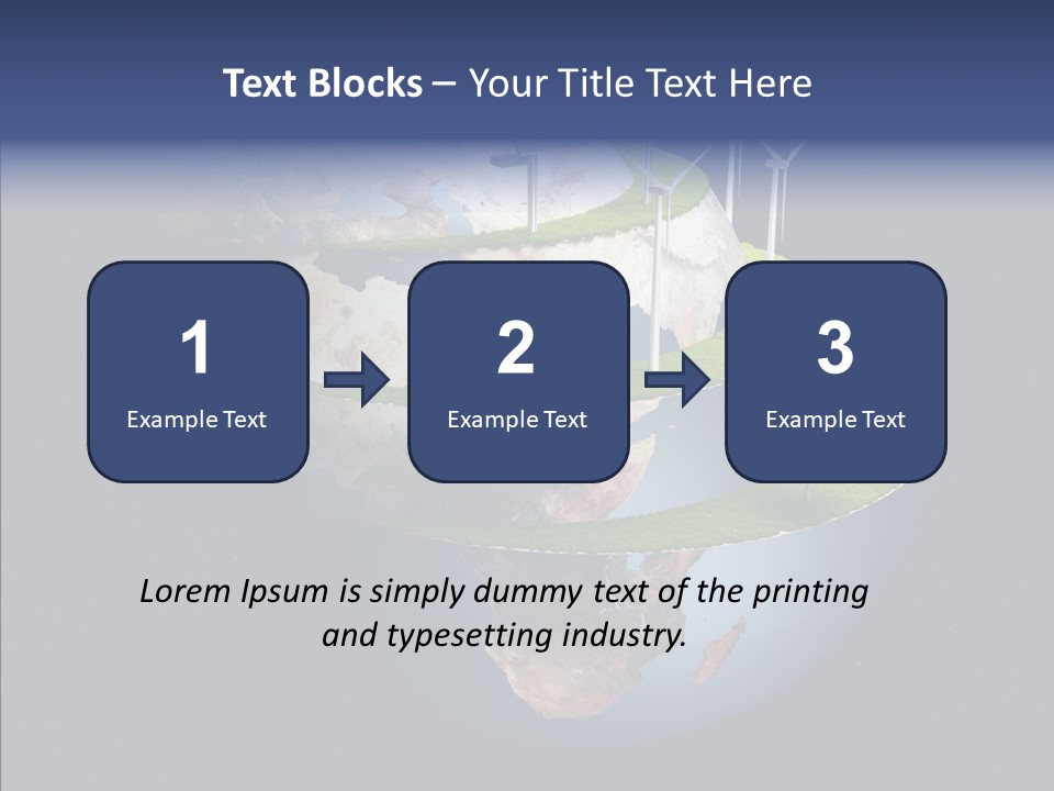 Engineering Evening Turbine PowerPoint Template