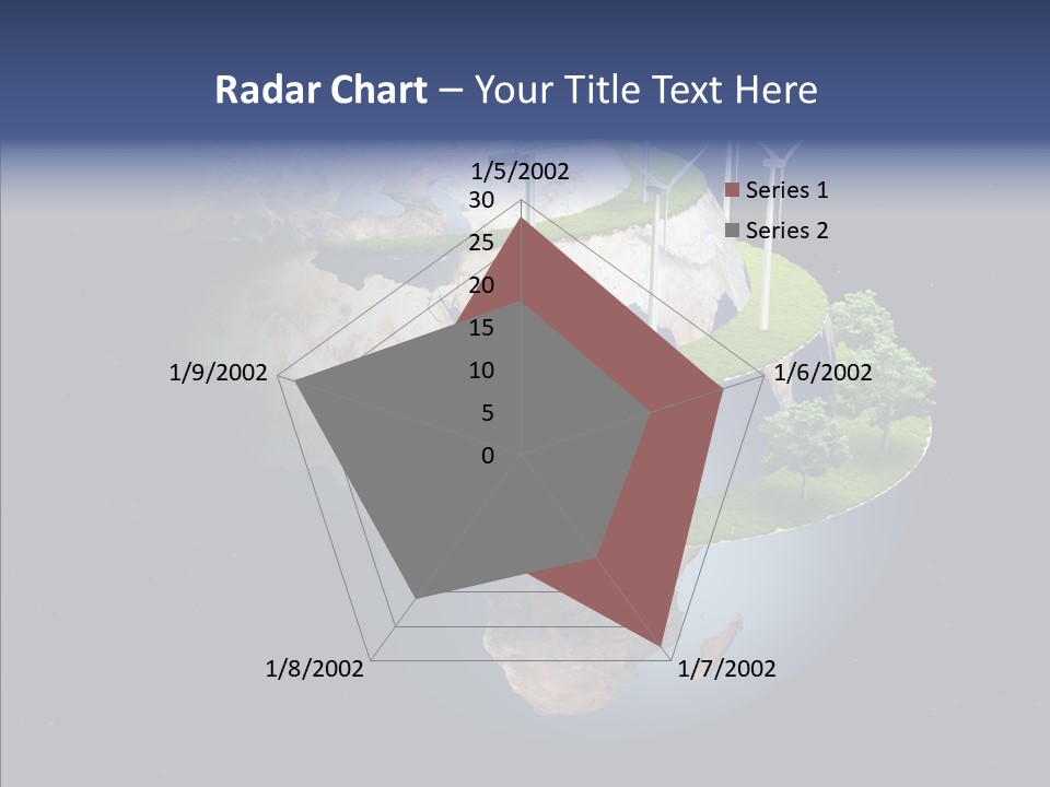 Engineering Evening Turbine PowerPoint Template