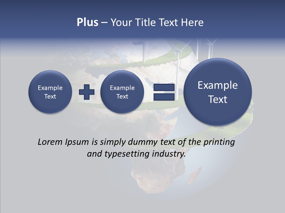 Engineering Evening Turbine PowerPoint Template