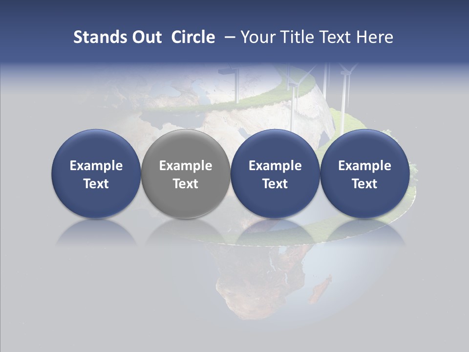 Engineering Evening Turbine PowerPoint Template