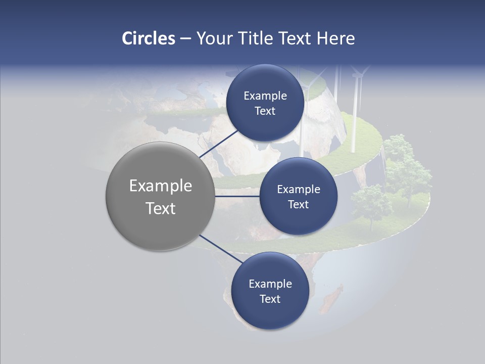Engineering Evening Turbine PowerPoint Template