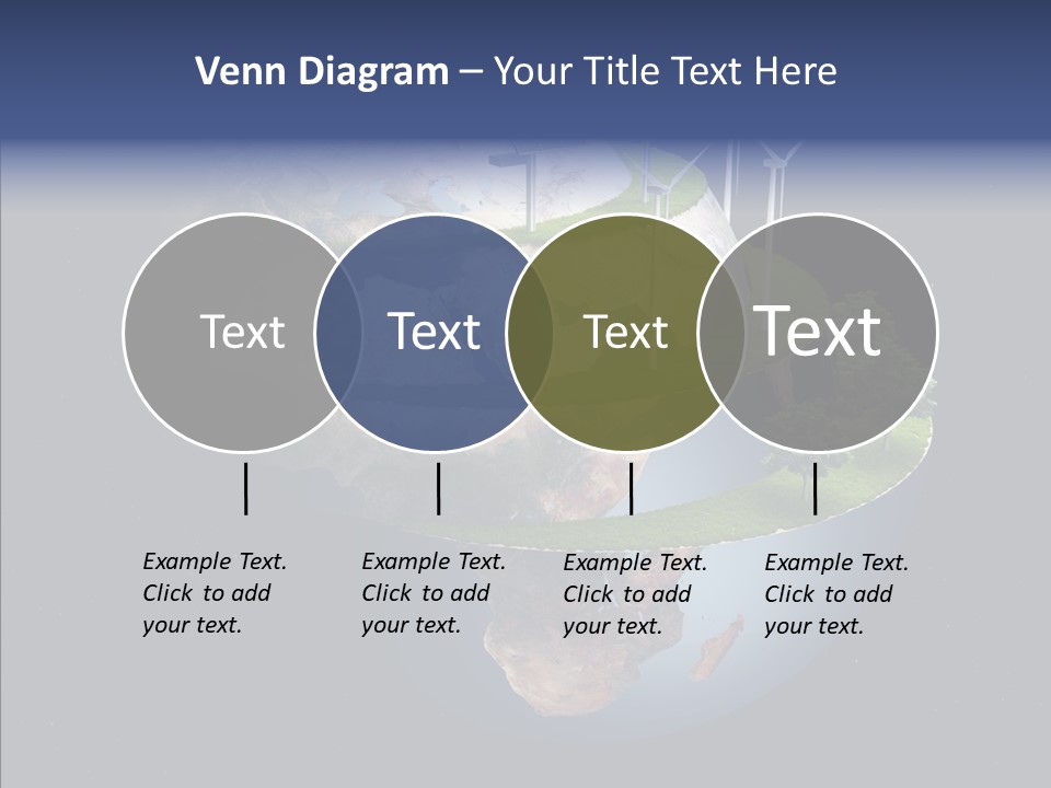 Engineering Evening Turbine PowerPoint Template