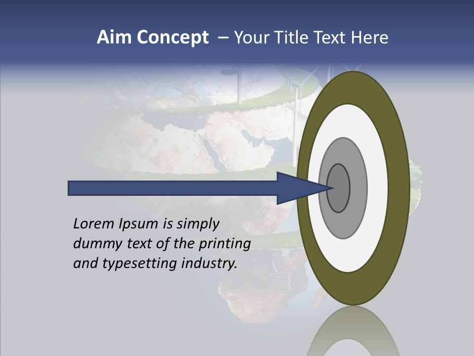 Engineering Evening Turbine PowerPoint Template