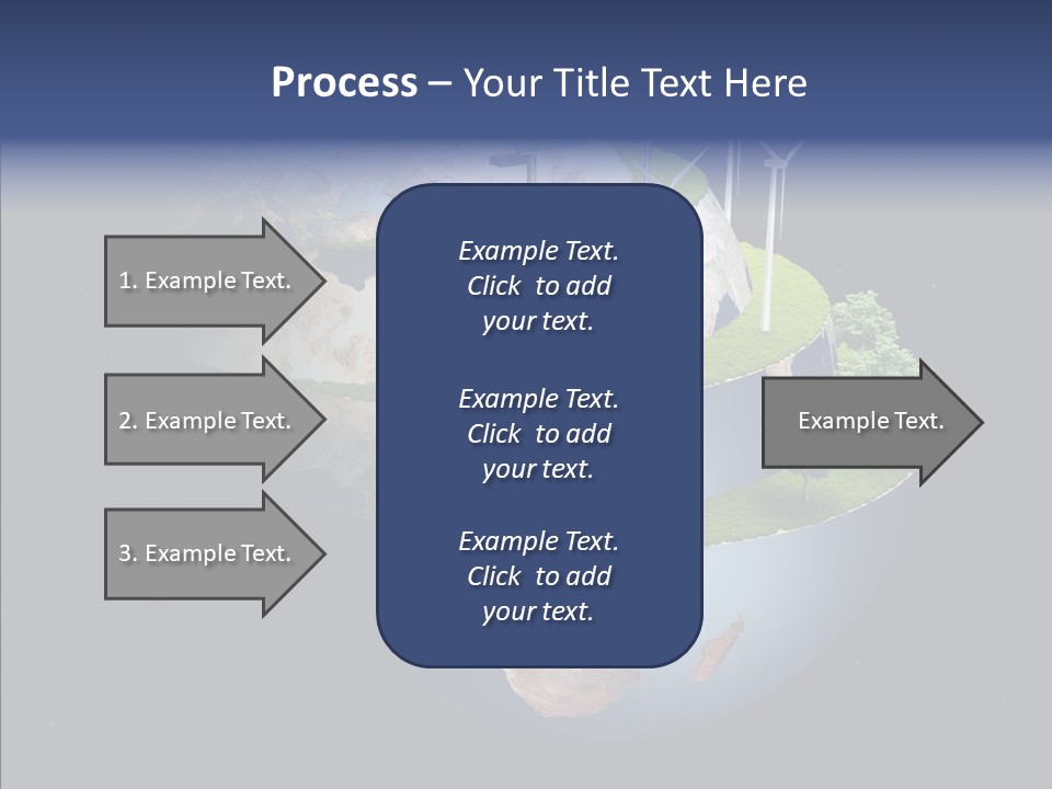 Engineering Evening Turbine PowerPoint Template
