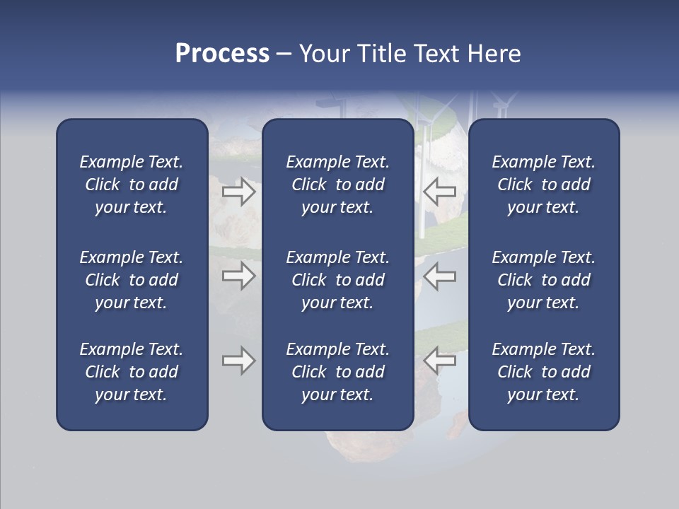Engineering Evening Turbine PowerPoint Template