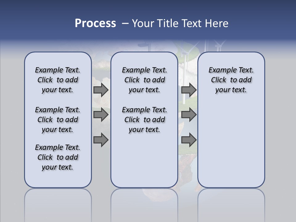 Engineering Evening Turbine PowerPoint Template