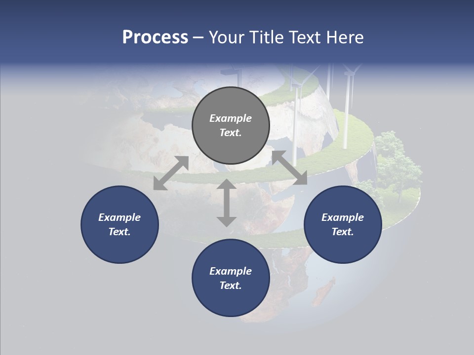 Engineering Evening Turbine PowerPoint Template