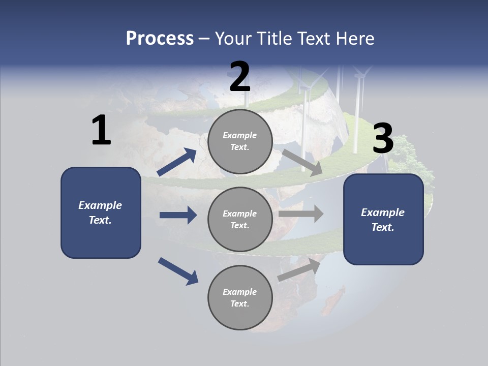 Engineering Evening Turbine PowerPoint Template