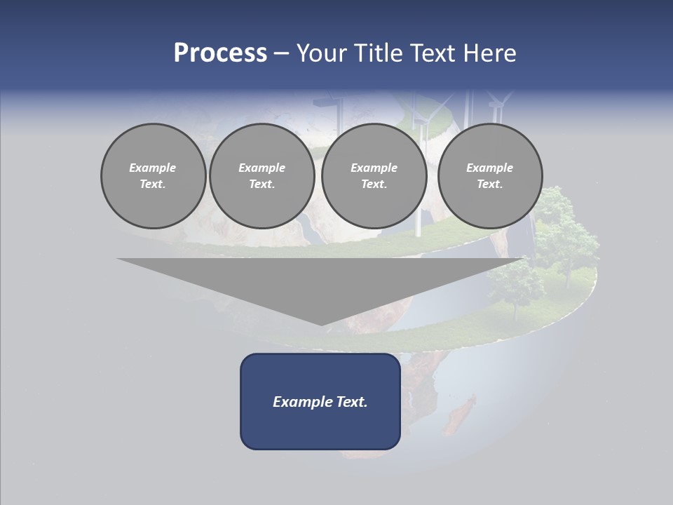 Engineering Evening Turbine PowerPoint Template