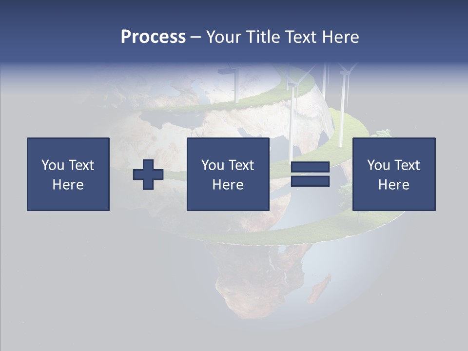 Engineering Evening Turbine PowerPoint Template