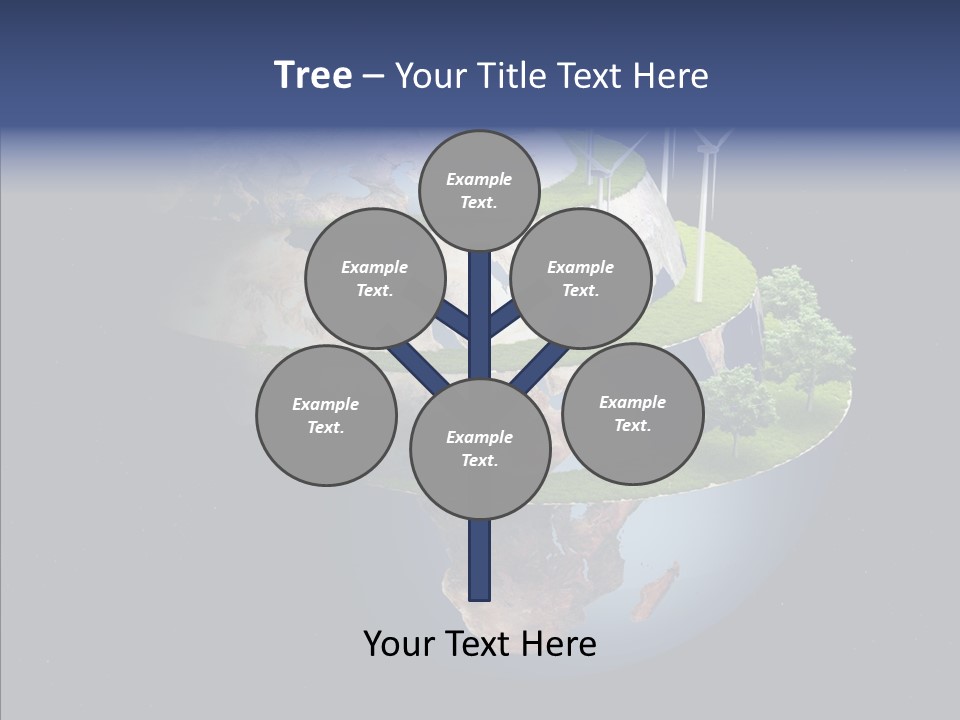 Engineering Evening Turbine PowerPoint Template