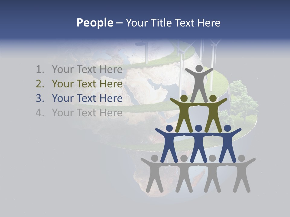 Engineering Evening Turbine PowerPoint Template