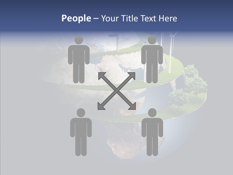 Engineering Evening Turbine PowerPoint Template