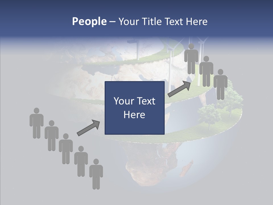 Engineering Evening Turbine PowerPoint Template