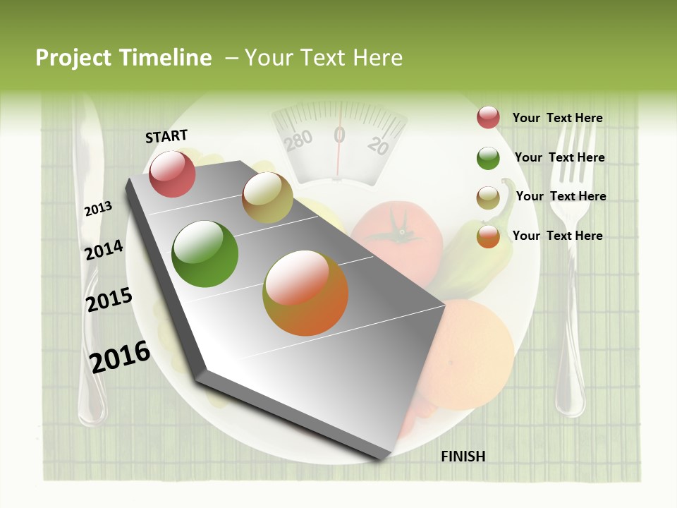 Lemon Overweight Scale PowerPoint Template