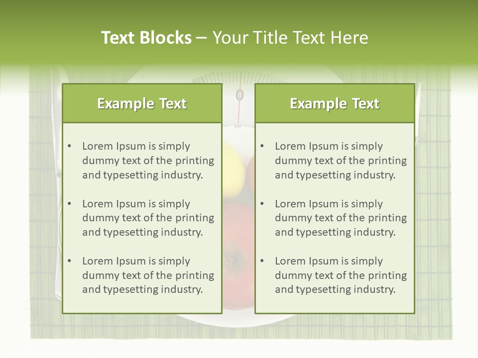 Lemon Overweight Scale PowerPoint Template