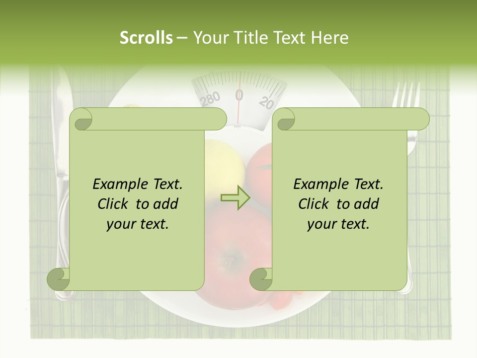 Lemon Overweight Scale PowerPoint Template